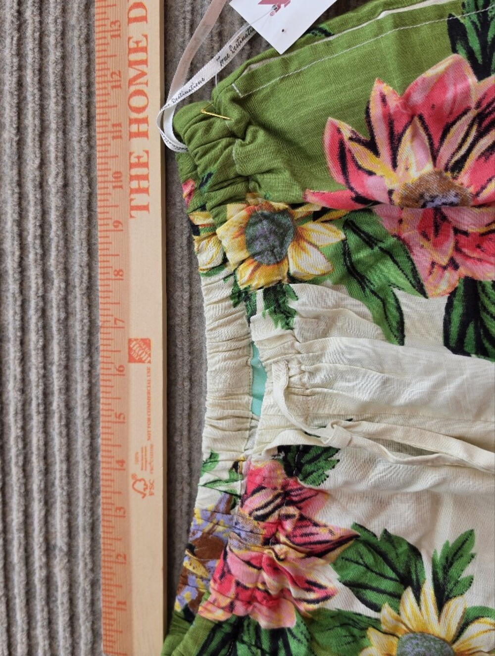 True Destinations Wide Leg Pants Tropical Resort Wear Travel Vacation Women's XS - Picture 6 of 7